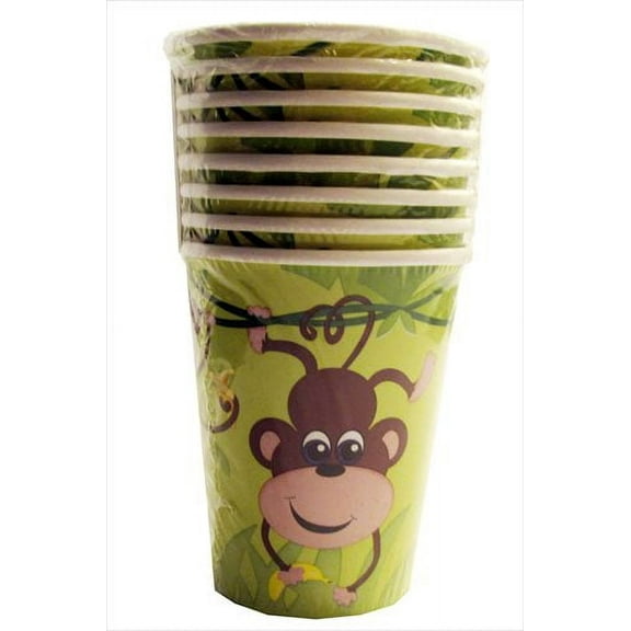 Monkey Jungle 9oz Paper Cups (8ct)