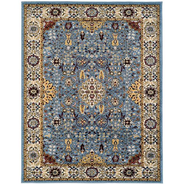 Amer Rug SNA589119 8 ft. 9 in. x 11 ft. 9 in. Sanya 5 Power-Loomed Area Rug - Sky Blue