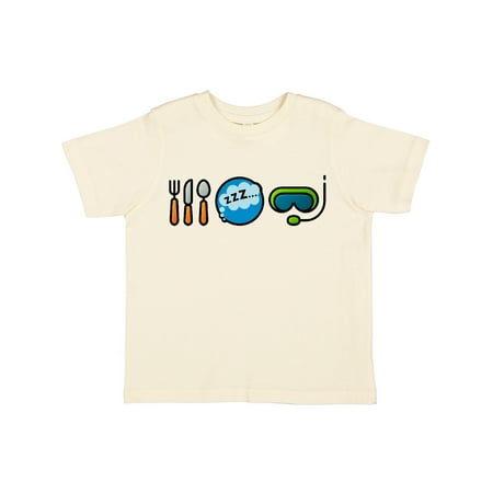 

Inktastic Diving Eat Sleep Scuba Mask Gift Toddler Boy or Toddler Girl T-Shirt