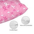 thumbnail image 3 of Balery Breast Cancer Awareness (3) Funda de Cojín Estampada, Regalos para Mujeres, Regalos de Amor para Ella, Regalos para Novia o Esposa, Funda de Almohada-14"x20", 3 of 6