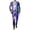 Purple@GC@, variant on CONZONE Mens 2 Peice Suit Set Casual Dress Suit for Men Galaxy Graphic Long Sleeve Blazer Pants Elegant Slim Fit Party Wedding Business Set