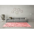 thumbnail image 3 of Ahgly Company Indoor Square Abstract Red Modern Area Rugs, 7' Square, 3 of 4