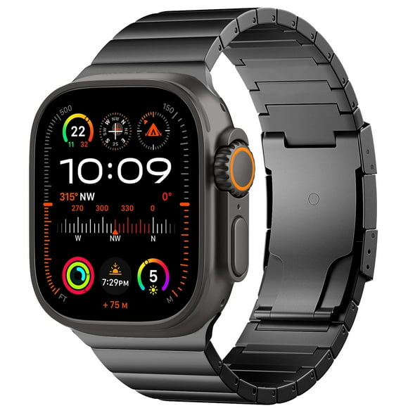 TiMOVO Bracelet en Titane Compatible avec Apple Watch 49mm (Ultra 3/2/1) 46mm 45mm 44mm 42mm, Bracelet Métallique Détachable pour iWatch SE 3/2/1, Series 11 10 9 8 7 6 5 4 3 2 1 f