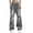 Gray, variant on Women’s Retro Ripped Boyfriends Jeans High Waisted Distressed Baggy Straight Wide Leg Denim Pants Streetwear