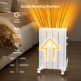 thumbnail image 5 of BREEZEHEAT 800W - Electric Wall/Freestanding Aluminium Radiator Heater(Knob control), Adjustable Thermostat, Timer & Safety Protection for Indoor Use in Living Room/Bedroom/Bathroom, 5 of 8