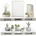 thumbnail image 7 of Sorbus Rustic Floating Pallet Shelves, Set of 2, Wall-Mount Storage, Gray, 7 of 7
