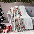 thumbnail image 6 of Christmas Throw Blanket Merry Christmas Bliss Gnome Gifts Blankets Grey Ultra Soft Cozy Warm Fleece Flannel Xmas Tree Dwarf Snowflake Throws for New Year Winter Party Sofa Couch Bed Decor, 50x60, 6 of 6