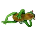 thumbnail image 1 of Brown/Green Art Frog Glass Figurine, 1 of 1