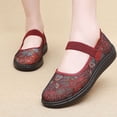 thumbnail image 6 of CHICVOMEY Casual Flats for Women Flower Embroidered Slip-On Flats Breathable Mesh Mary Jane Flats for Women Casual & Work Ballet Flats, 6 of 6