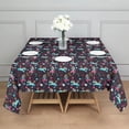 thumbnail image 3 of Dark Colorful Unicorn Pattern Square Tablecloth,Waterproof Square Table Cover,Wipeable Spillproof Washable Table Cover for Home Kitchen Party Decor 60"x60"(152x152cm), 3 of 6