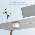 thumbnail image 6 of BESTEK Power Strip with 3 USB & 1 USB-C PD20W Ports, Vertical Cube Mountable Power Outlet Extender with 3 Outlets, 5 Ft Extension Cord Flat Plug and Detachable Base for Easy Mounting, 6 of 7