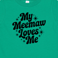 thumbnail image 4 of Inktastic My Meemaw Loves Me Grandchild Quote Boys or Girls Baby T-Shirt, 4 of 5