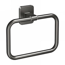 LAMIRO Square Towel Storage Rack,Minimalist Towel Ring Hook,Wall Mounted Hand Towel Rack,Small Size,Modern Bathroom,Kitchen,and Home Organizer