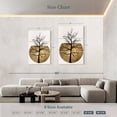 thumbnail image 4 of Elephant Stock In The Wild Gold Wall Art - Vertical Multi Panel Canvas - Hallway Wall Decor - Floral And Botanical Multi Panel - Brown And Black Decor By Kubistika - 42" x 65", 4 of 8