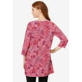 thumbnail image 2 of Woman Within Plus Size Perfect Printed Three-Quarter-Sleeve Scoopneck Tunic, 2 of 6