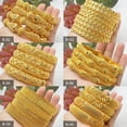 thumbnail image 1 of Pulsera de aleación chapada en oro para novia, lujosa pulsera de oro y arena para boda para mujer, 1 of 4