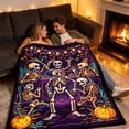 thumbnail image 4 of 140x100cm Halloween DIY Coloring Throw Blanket For Adults Washable Bed Cover With 100ml Marker Pens Black Tone, 4 of 6