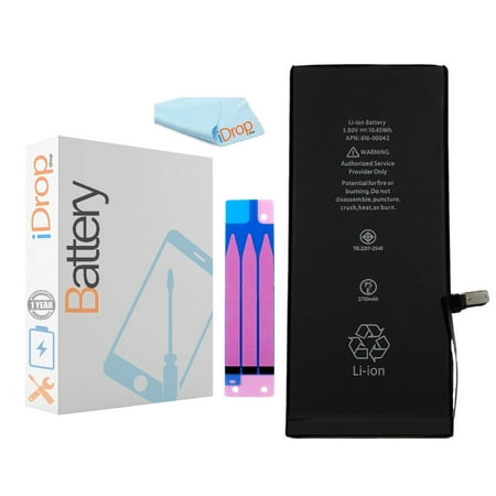 Iphone 4 Battery Port Replacement iDropShop Brand New 0 Cycle Internal Replacement Battery Repair Kit Compatible for i-Phone 6 Plus (A1522 A1524 A1593) Includes Battery Adhesive and Warranty. ()