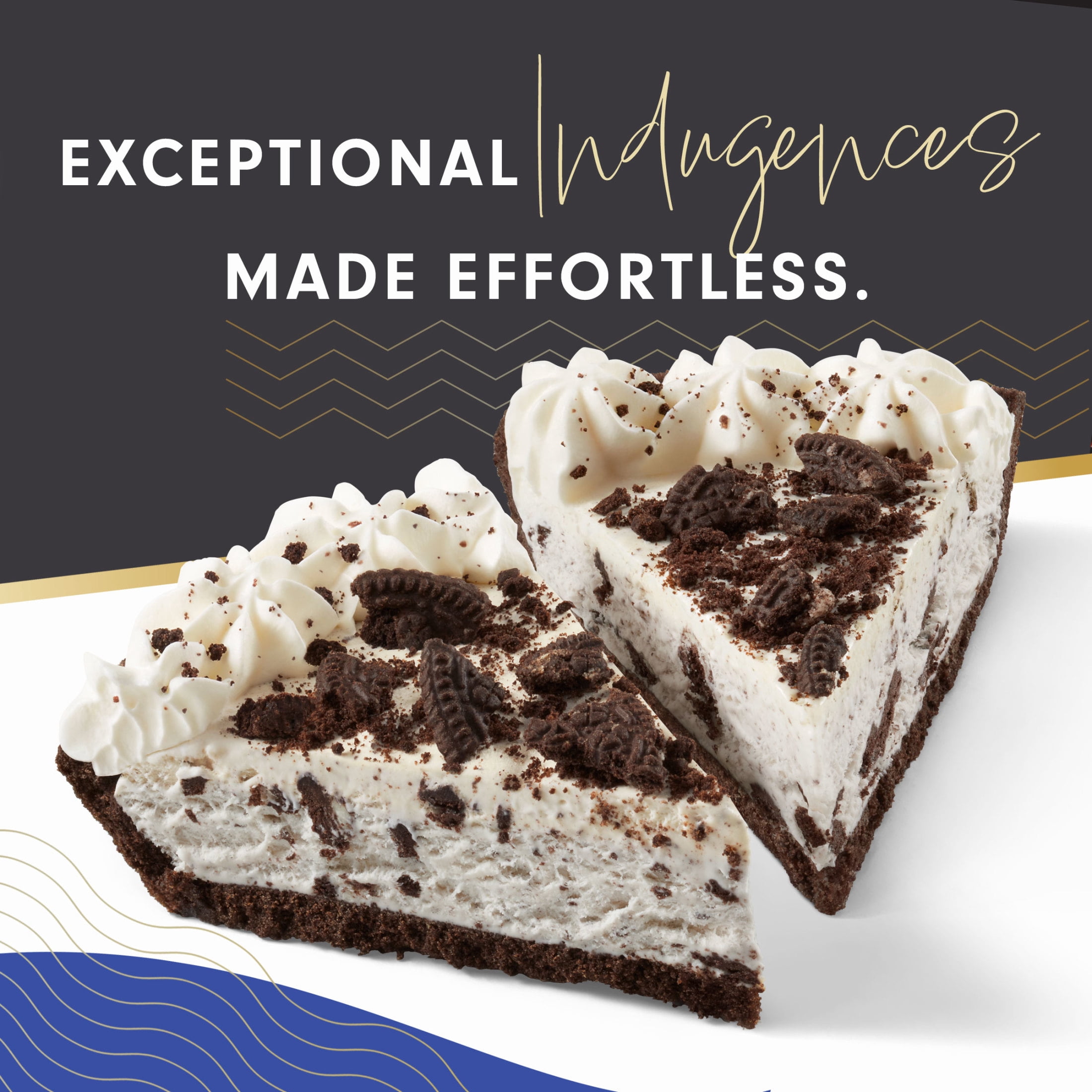 Edwards Singles Desserts Frozen Cookies & Crème Pie, 5.2 oz 2 Pack