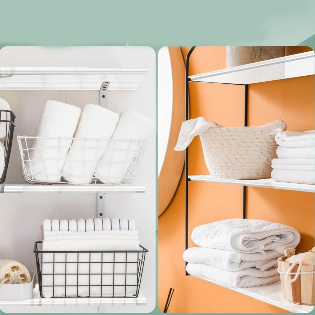 Clear Replacement Shelves 13x3 Inches Bathroom Organizers Wall Cabinet Storage