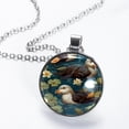 thumbnail image 2 of Platypus Women's Glass Circular Pendant Necklace, 2 of 5