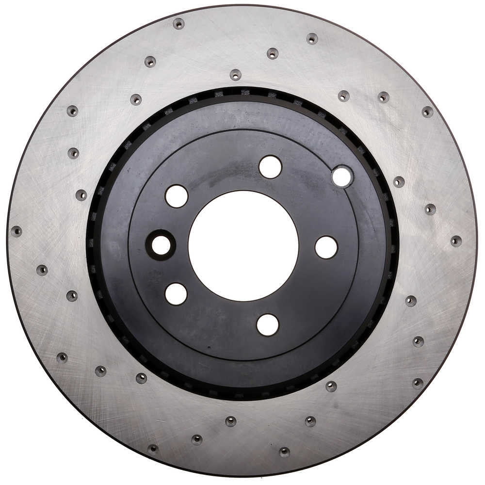 StopTech Sport Cross Drilled Brake Rotor; Rear Right Fits select: 2016-2017 LAND ROVER RANGE ROVER SPORT, 2020 LAND ROVER DEFENDER