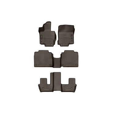 WeatherTech Custom Fit FloorLiners compatible with Mercedes GLS-Class, AMG GLS 63 SUV, GLS SUV, AMG GLS 63 - Complete Set (1st, 2nd, & 3rd Row), Cocoa