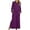 Purple, variant on Aloohaidyvio Nightgowns for Women Plus Size,Womens Nightshirt Short Sleeve Nightgown Ultra-Soft Full Length Sleepwear Dress S