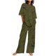 thumbnail image 1 of Conjunto Corto para las Mujeres Color Sólido Casual sin Mangas Y Pantalones Cuello Redondo de Dos Piezas, 1 of 4