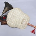 thumbnail image 2 of Under 10 Paper Fans set Handwoven Wheat Ancient Style Hand Fan, 2 of 4