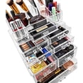 thumbnail image 4 of Sorbus Acrylic Makeup Organizer Set - Vanity Countertop Cosmetics and Jewelry Storage Case Display with 7 Easy Glide Drawers 16 Slot Top Tray, 4 of 6
