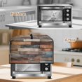 thumbnail image 3 of TSOVTHRID Vintage Wood Grain Print Microwave Oven Cover, Dustproof Air Fryer Toaster Protector Electrical Appliance Cover for Kitchen Countertop, 18.25"W x 14.5"D x 11"H, S, 3 of 7