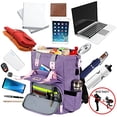 thumbnail image 2 of Mochila para Laptop FALANKO Mujeres Antirrobo con USB RFID Resistente Agua Amplia Apertura Trabajo Escuela Viajes 15.6, 2 of 3