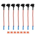 thumbnail image 1 of 1 juego Universal 7 Uds grifo de fusible para coche agregar un adaptador de circuito de 12V con 7 Uds 10A fusible tipo cuchilla Mini APS de perfil bajo, 1 of 1