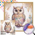 thumbnail image 1 of Diamante Btafrte AB parcial diamante búho serie Animal 40*40CM lienzo 45*45cm, 1 of 9