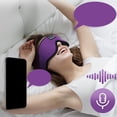 thumbnail image 3 of Bluetooth Máscara para dormir 3D con micrófono Banda para cabeza de música inalámbrica Reproducción de música suave Banda Púrpura, 3 of 8