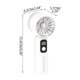 thumbnail image 3 of High Speed Handheld Fan With Digital Display USB Rechargeable Portable Mini Fan Quiet Fan For Student Office Travel Outdoor Use, 3 of 7
