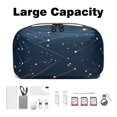 thumbnail image 3 of Constellation Digital Bag Oxford Cloth Waterproof Charger Pouch Cable Organizer Box Charger Organizer Box 5.9x9.44x3.14 in, 3 of 6
