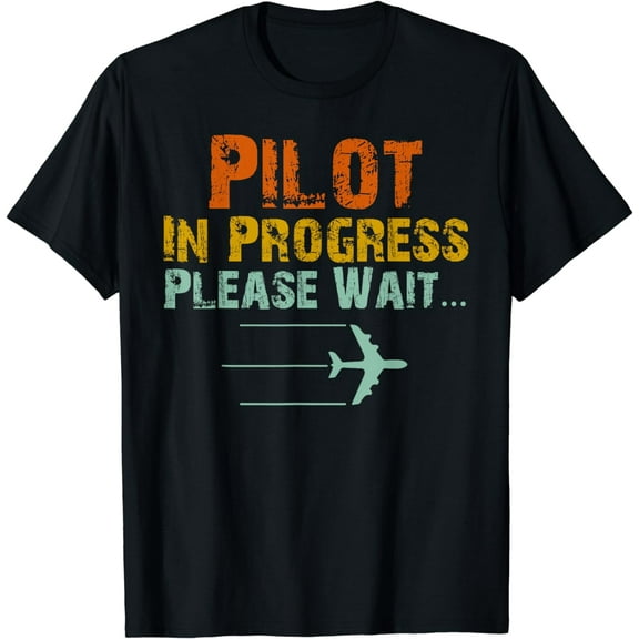Future Pilot In Progress National Aviation Day Airplane Kids T-Shirt