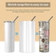 thumbnail image 2 of 8X12 Inch Sublimation Shrink Wrap Sleeves, 60 Pcs White Sublimation Shrink Wrap for Tumblers, Mugs, 2 of 5