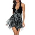 thumbnail image 1 of Birdeem Mode Femmes Décontracté à Bretelles Aguichant Imprimé Fendu Deux Pièces Maillot de Bain Tenue de Plage Robe de Bain, 1 of 1