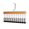 thumbnail image 1 of Organizador de armario con pinzas para pantalones, con 10 o 12 pinzas, ideal para pantalones, bufandas, faldas, cinturones, toallas y ropa interior, con estructura metálica resistente., 1 of 8