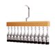 thumbnail image 1 of Organizador de armario con pinzas para pantalones, con 10 o 12 pinzas, ideal para pantalones, bufandas, faldas, cinturones, toallas y ropa interior, con estructura metálica resistente., 1 of 8