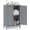 Grey, variant on BarefHaven Bathroom Storage Cabinet, Freestanding Wooden Floor Cabinet with Double Doors, Adjustable Shelf, Modern Storage Organizers for Kitchen, Living Room, Entryway (Gray)