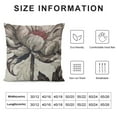 thumbnail image 5 of Nawypu Chinoiserie Pillow Covers Floral Sepia Flowers Abstract Boho Pillow Covers Soft Mid Century Geometric Decorative Throw Pillows for Couch Bed Sofa Bedroom, 5 of 5