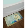 thumbnail image 2 of Nautical Bath Mat, Nautical Boat Standing against the Wall Other Aquatic Objects Sea Featured Picture, Non-Slip Plush Mat Bathroom Kitchen Laundry Room Decor, 29.5 X 17.5 Inches, Blue Beige, Ambesonne, 2 of 2