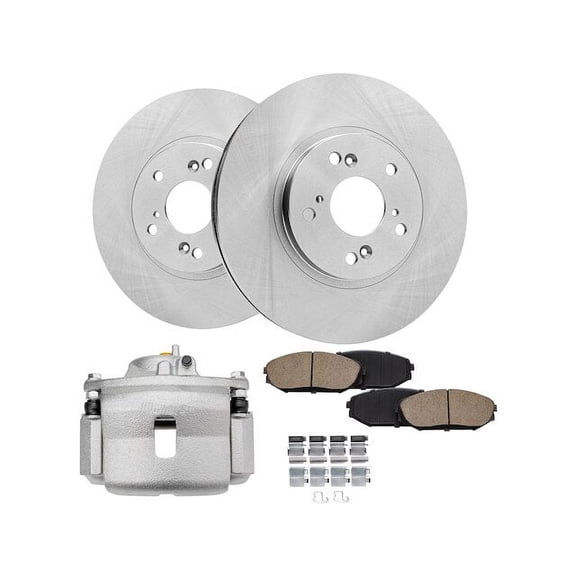 Front Brake Pad Rotor and Caliper Set - Compatible with 1999 - 2004 Honda Odyssey 2000 2001 2002 2003