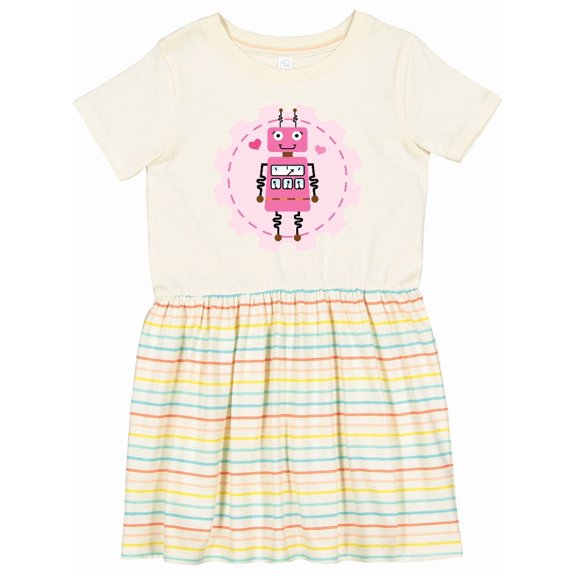 Inktastic Robotics Girl Robot Gear Girls Toddler Dress