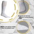 thumbnail image 5 of 72 Pairs Of Yacht & Smith 28 Inch Wholesale Men's Long Tube Socks, Cotton Sport Tube Socks Size 10-13 (White), 5 of 7