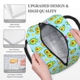 thumbnail image 3 of Easygdp Cartoon Avocado Large Insulated Lunch Bag，Aluminum Lining, Spacious Design, Leakproof, Ideal for Work, Picnics, Travel, and Outdoor Activities-One Size, 3 of 6